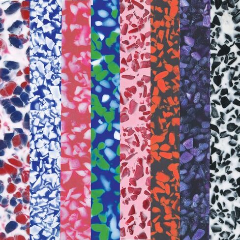 Penn State Industries WXFUN97 16pc Funline Acrylic Pen Blank Combo Pack 5/8" x 5/8" x 5" Square (Group C) in Kuwait