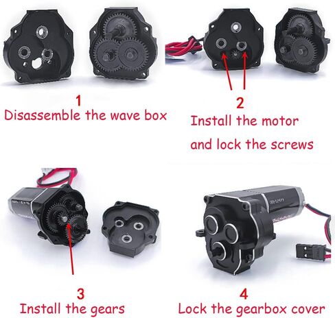أجزاء ترقية علبة تروس ناقل الحركة المعدنية باستخدام الحاسب الآلي من بنديكت هاري لسيارة الزاحف 1/18 TRX4M RC in Kuwait