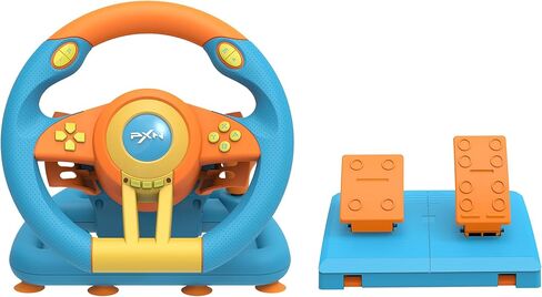 PXN V3 PRO Gaming Racing Wheel and Pedal, Paddles and Shifters, Vibration Feedback, 180-Degree Steering Wheel for Switch, PC, Xbox One, Xbox Series X/S, PS3, PS4 (Blue) in Kuwait