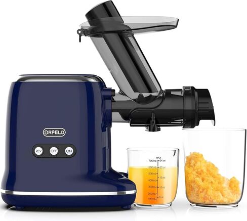 Juicer Machines, FEZEN Cold Press Electric Juicer with 3.2INCH Feed Chute, High Juice Yield, Easy to Clean Masticating Juicer for Nutrient Fruit and Vegetables, Pure Juice in Kuwait