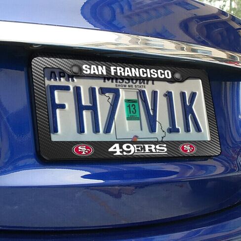 2 حزمة إطارات لوحة ترخيص سوداء للغربان، غطاء لوحة علامة مقاومة للطقس من ألياف الكربون، غطاء إطارات ترخيص المحركات الأمريكية العالمية in Kuwait