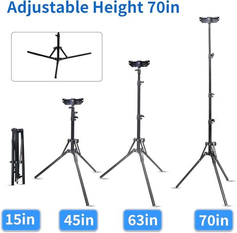 GANXIN مؤقت ساعة كرة السلة، 12/24/25/30/35/40/60 ثانية للعد التنازلي، ساعة تسديد محمولة مع صفارة لجميع الألعاب الرياضية (حامل ثلاثي القوائم (وحدة واحدة)) in Kuwait