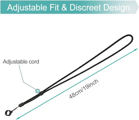 EaseToU Adjustable Transfer Set Holder Lanyard Valuable Peritoneal Dialysis PD Catheter Tube Line Accessories for Patient Shower Sleep Women Men, 2 Lanyards + 4 Rings in Kuwait