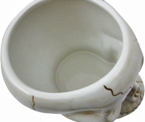 Pacific Giftware ArtMuseKitsMikash Cool Ceramic Skull Bowl W/Bone Spoon in Saudi Arabia