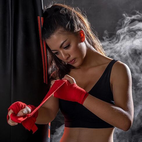 WUWEOT Hanging Punching Bag Set for Adults Youths Kids, 43Inches Unfilled Kick Boxing Heavy Bag with Gloves, Wraps, Chain, Ceiling Hook for MMA, Kickboxing, Muay Thai, Karate, Taekwondo in Saudi Arabia