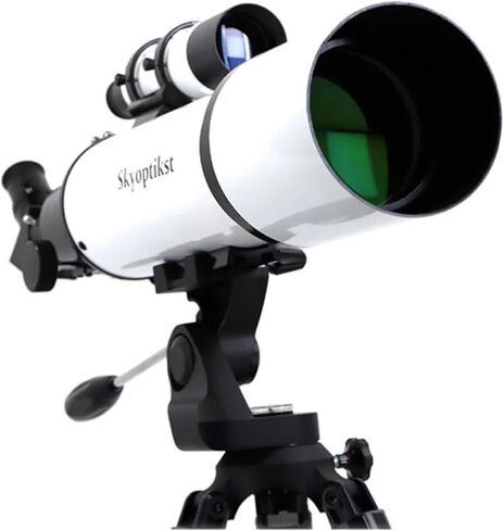 تلسكوب منكسر للسفر من SKYOPTIKST Astro 102AZ Altazimuth لمشاهدة كواكب القمر وسدم السماء العميقة محمول مطلي بالكامل in Kuwait