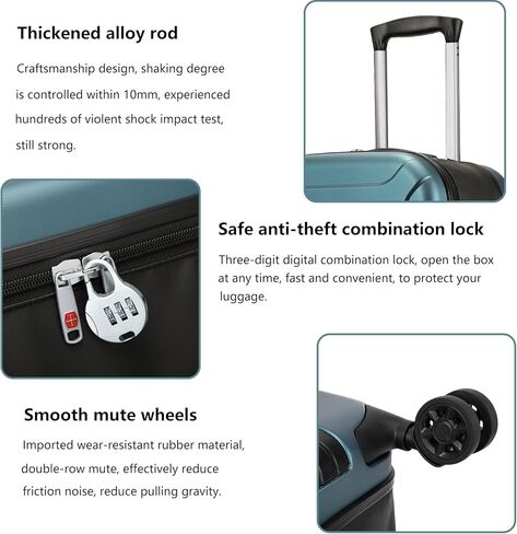 حقيبة أمتعة ELDA قابلة للطي مع عجلات وحقائب متينة قابلة للطي بالكامل مع قفل مركب للسفر للرجال والنساء in Kuwait