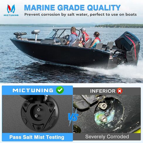 قابس ومقبس محرك التصيد من MICTUNING، 12-24 فولت 8 AWG، توصيل سريع للذكور والإناث لليخوت البحرية Minn Kota MotorGuide Newport، غطاء مقاوم للماء والغبار، 6 قطع موصلات بعقب متضمنة in Saudi Arabia