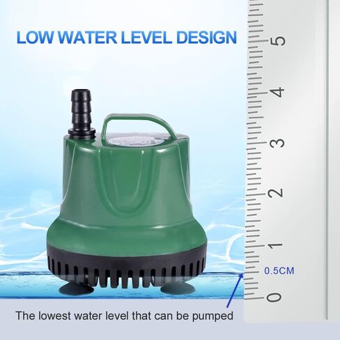 Submersible Water Fountain Pump (1600L/H, 25W) for Outdoor Pond, Backyard Fountain, Aquarium, Water Feature, Statuary Garden, Fish Tank in Saudi Arabia