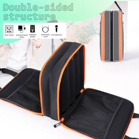 TEFGTER Microphone Case Wireless Microphone Bag Mic Carrying Case Microphone Portable Storage Case for Travel Adjustable Foam Case Fits Wireless Microphones and Stage Mics (Box Only) in Kuwait