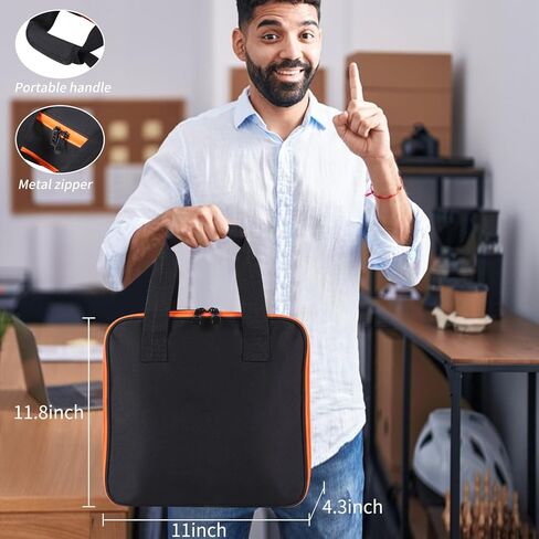 TEFGTER Microphone Case Wireless Microphone Bag Mic Carrying Case Microphone Portable Storage Case for Travel Adjustable Foam Case Fits Wireless Microphones and Stage Mics (Box Only) in Kuwait