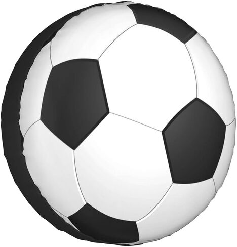 أغطية إطارات Love Football Sport Soccer مستديرة باللونين الأسود والأبيض غطاء عجلة احتياطية مناسب لمقطورة Jeep Rv مقاس 15 بوصة in Kuwait