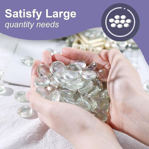 DomeStar 5LB Flat Glass Marbles, Black Flat Glass Pebbles Marbles for Vases Fish Tank Rocks Vase Fillers Glass Gems for Table Scatters Aquarium DIY Crafts in Saudi Arabia