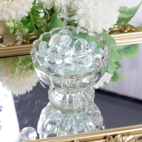 DomeStar 5LB Flat Glass Marbles, Black Flat Glass Pebbles Marbles for Vases Fish Tank Rocks Vase Fillers Glass Gems for Table Scatters Aquarium DIY Crafts in Saudi Arabia
