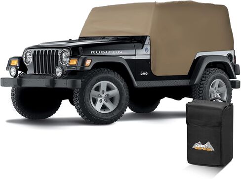 سان هيما بو الجلود جيب TJ أغطية الكابينة ل1997-2006 جيب رانجلر TJ، 10.45 رطل الوزن الثقيل جيب يغطي مقاوم للماء 2 أبواب حماية من الأشعة فوق البنفسجية، جميع غطاء مسار الطقس in Kuwait
