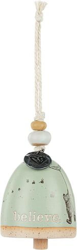 DEMDACO Pooh Classic Yellow Bear Everyday Collection Self Care 2 inch Stoneware Mini Inspired Bell Ornament in Kuwait