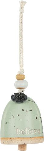 DEMDACO Pooh Classic Yellow Bear Everyday Collection Self Care 2 inch Stoneware Mini Inspired Bell Ornament in Kuwait