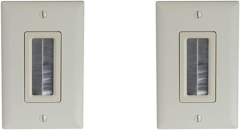 Legrand - OnQ Legrand, Home Office & Theater, HDMI, Wall Management Kit, Cable Pass Through, Light Almond, WP1014LAV1 in Kuwait