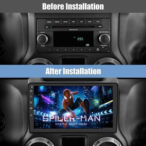 Car Radio Stereo for Jeep Wrangler JK Compass Grand Cherokee Dodge Ram with CarPlay Android Auto in Saudi Arabia