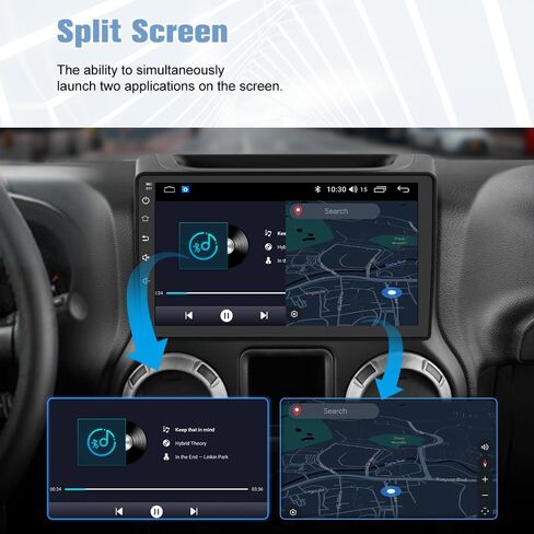 Car Radio Stereo for Jeep Wrangler JK Compass Grand Cherokee Dodge Ram with CarPlay Android Auto in Saudi Arabia