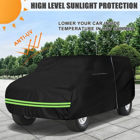 Waterproof Car Cover Compatible with 2003-2007 Toyota/Scion xB All Weather 300D Car Covers with Zipper Door & Lock for Snow Rain Protection in Saudi Arabia