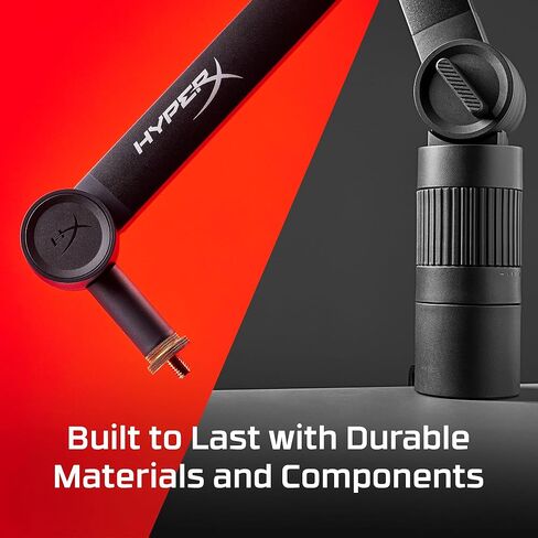 HyperX Caster ميكروفون وذراع الكاميرا بدون أدوات تعديل، توافق واسع، إدارة الكابلات، قوي، أسود in Kuwait