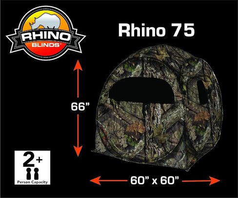 Rhino blinds R75-MOC 2 Person Hunting Ground Blind, Mossy Oak Breakup Country in Kuwait