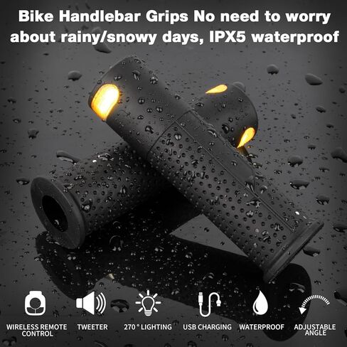 مقابض مقود الدراجة الإلكترونية/الدراجة إشارة الانعطاف، مقود دراجة قابل لإعادة الشحن USB مقابض إشارة الانعطاف سكوتر مع جهاز تحكم عن بعد، مقبض بديل مقاوم للماء/دراجة سكوتر ضوء تحذير للسلامة in Kuwait
