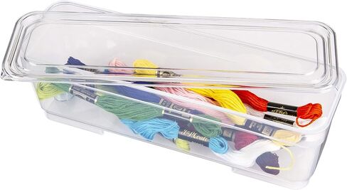 ArtBin 6969AG Bins with Lids 3-Pack, [3] Small Art & Craft Organizer Boxes, Clear in Saudi Arabia