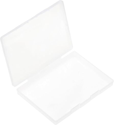 Paialco A5 Clear Plastic Storage Box, 6 x 8 Inch Flat Case Holder for Beads/Tools/Letters/Papers in Saudi Arabia