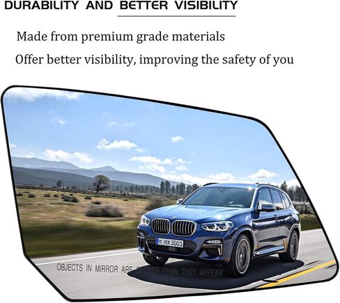 بديل زجاج مرآة ساخنة للجانب الأيمن للركاب لسيارة Chevy Traverse GMC Acadia Limited Saturn Outlook Mirror - زجاج مرآة محدب ساخن مع حامل خلفي، 15951928 in Kuwait
