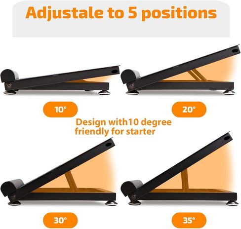 لوح مائل من Lovind عالي التحمل، لوح مائل احترافي لعضلة الساق - لوح مائل قابل للتعديل لتمدد ربلة الساق مع مضاد إضافي للنعال in Kuwait
