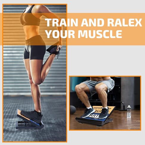 لوح مائل من Lovind عالي التحمل، لوح مائل احترافي لعضلة الساق - لوح مائل قابل للتعديل لتمدد ربلة الساق مع مضاد إضافي للنعال in Kuwait