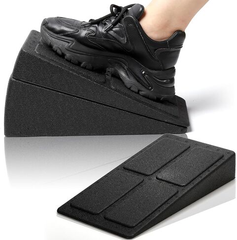 DEAYOU 3 Pack Slant Board Calf Stretcher, 12" Yoga Foam Workout Wedge, Squat Wedge Incline Board, Foot Stretching Block for Improve Lower Leg Strength, Physical Therapy, Exercise, Adjustable Angles in Saudi Arabia