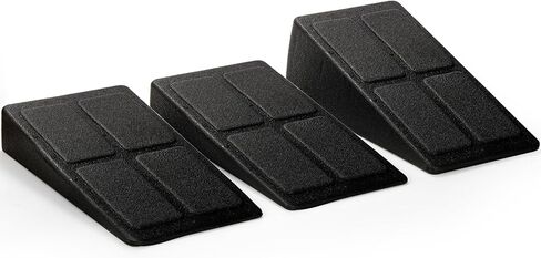 DEAYOU 3 Pack Slant Board Calf Stretcher, 12" Yoga Foam Workout Wedge, Squat Wedge Incline Board, Foot Stretching Block for Improve Lower Leg Strength, Physical Therapy, Exercise, Adjustable Angles in Saudi Arabia