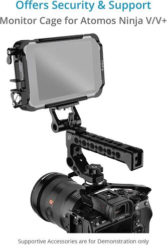قفص شاشة PROAIM SnapRig لشاشة Atomos Ninja V/V+. يشتمل على مشبك كابل HDMI قابل للفصل ونقاط تركيب ملحقات متعددة. (CG-03) in Saudi Arabia