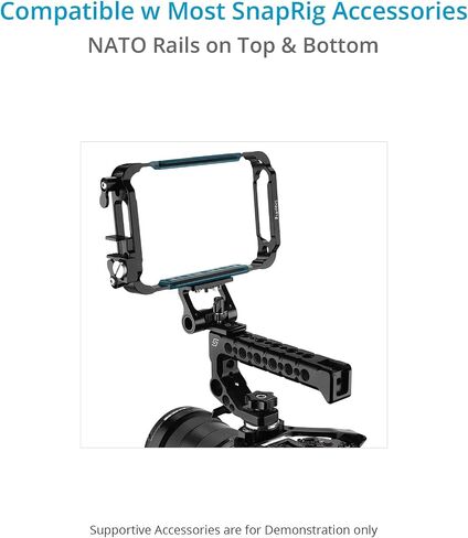 قفص شاشة PROAIM SnapRig لشاشة Atomos Ninja V/V+. يشتمل على مشبك كابل HDMI قابل للفصل ونقاط تركيب ملحقات متعددة. (CG-03) in Saudi Arabia