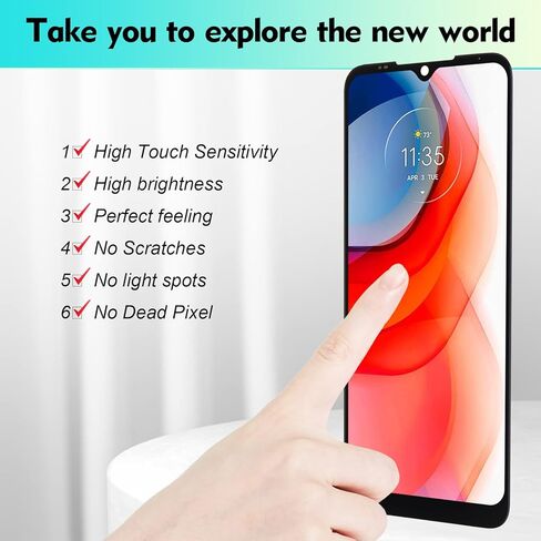 شاشة LCD YHX-US لهاتف Motorola Moto G Play 2021 مجموعة استبدال الشاشة التي تعمل باللمس مع أدوات - وليس لـ Moto G Play 2020 in Kuwait