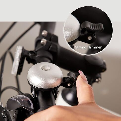 N+1 Bike Bell for Handlebars – Clear, Long, and Loud (Up to 85 decibels) Aluminum Alloy Bicycle Bell for Adult and Kid Bikes - Perfect for Road, Mountain or City Bikes in Saudi Arabia