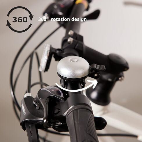N+1 Bike Bell for Handlebars – Clear, Long, and Loud (Up to 85 decibels) Aluminum Alloy Bicycle Bell for Adult and Kid Bikes - Perfect for Road, Mountain or City Bikes in Saudi Arabia