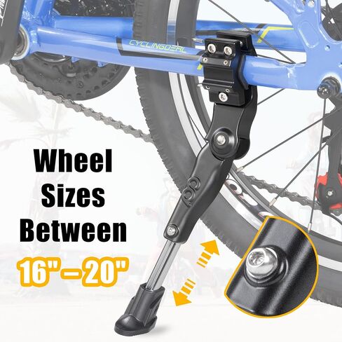 مسند دراجة من CyclingDeal لدراجات الأطفال مقاس 16 بوصة إلى 20 بوصة، نوع التثبيت الخلفي القابل للتعديل - سبائك الألومنيوم عالية الجودة مع تصميم مشبك جديد in Saudi Arabia
