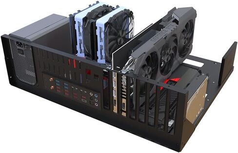 حافظة كمبيوتر مفتوحة، حامل اختبار علبة اللوحة الأم E-ATX للخادم ثنائي الاتجاه، مقعد اختبار، برج متوسط ​​E-ATX، حافظة كمبيوتر كاملة، حافظة ATX، حافظة matx، حافظة itx، منضدة اختبار اللوحات الأم للكمبيوتر in Kuwait