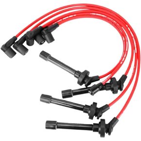 Spark Plug Wire Set 2.5mm Spiral Core Compatible With Automotive Motorcycle Parts Civic Del Sol 1992-2000 EG EK EJ D15 D16 in Kuwait