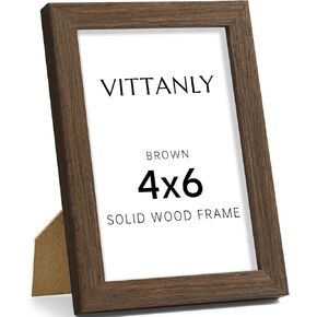 إطار صورة Vitanly مقاس 11 × 14، إطار من الخشب الصلب مع زجاج شبكي، يتضمن حصيرة مقاس 8 × 10، تعليق على الحائط لديكور المنزل، طبيعي، عبوة واحدة in Kuwait