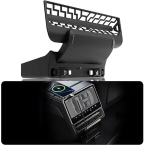USB Hub for Tesla Model Y Juniper 2025 2026 Model 3 Highland 2024 2025, 120W Dual Type-C Rear Vent Air Outlet Expansion Cover Fast Charger Center Console Docking Station with Retractable Cable in Saudi Arabia