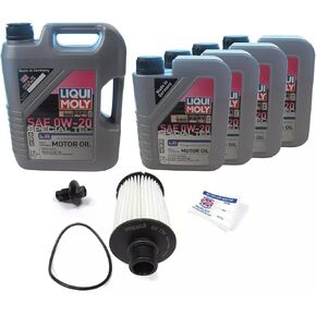 Oil Change Kit Compatible with Land Rover LR4, Discovery 5, Range Rover Sport, And Full Size, Includes Mahle Oil Filter, 9 Liters Special Tech LR SAE 0W-20 Oil, Drain Plug, & Cling in Kuwait