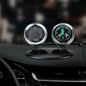 2 in 1 Car Compass Thermometer Dashboard Ornament Interior Decoration Auto Accessories for Trailer Truck Off Road 4x4 in Saudi Arabia