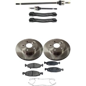 Replacement CV Axle and Brake Kit Fits Jeep Grand Cherokee 1999-2000 4.7L V8 4WD Black Caliper - Front Driver Side and Passenger Side (Includes Discs, Pads, Control Arms) in Saudi Arabia
