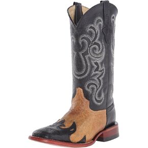 حذاء Ferrini Western Boots للسيدات بكعب سحلية وكعب صغير عند أصابع القدم بلون الشوكولاتة RL2 in Kuwait