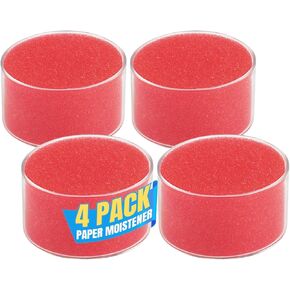 1InTheOffice Sponge Cup Moistener,Fingertip Paper Moistener,Finger Moistener for Paper (4 Pack) in Saudi Arabia